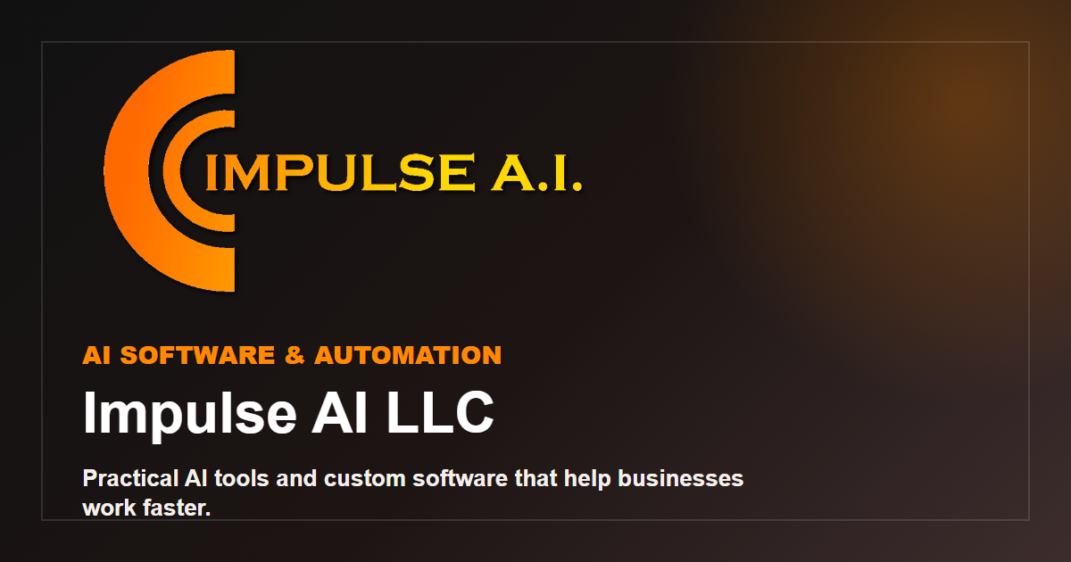 Impulse Simulation Software Impulse AI LLC | AI Software & Automation Solutions
